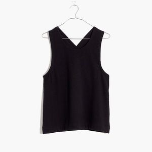 NWT size small Madewell Jacquard cross back tank top